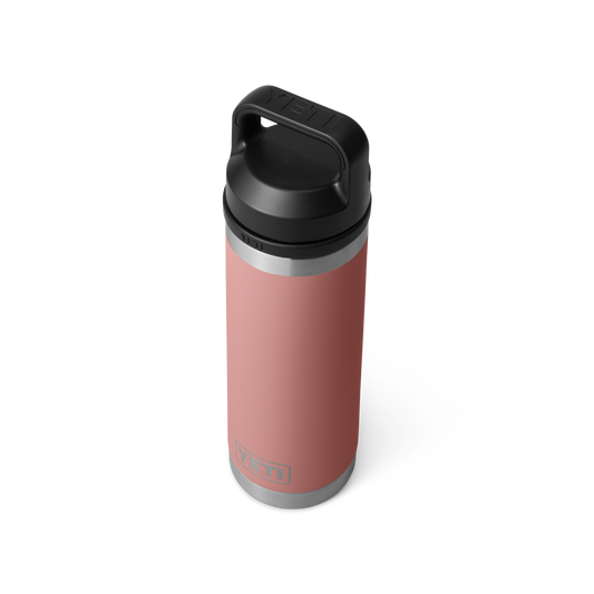 YETI Rambler Water Bottle with Chug Cap 18oz (532ml) | Sandstone Pink