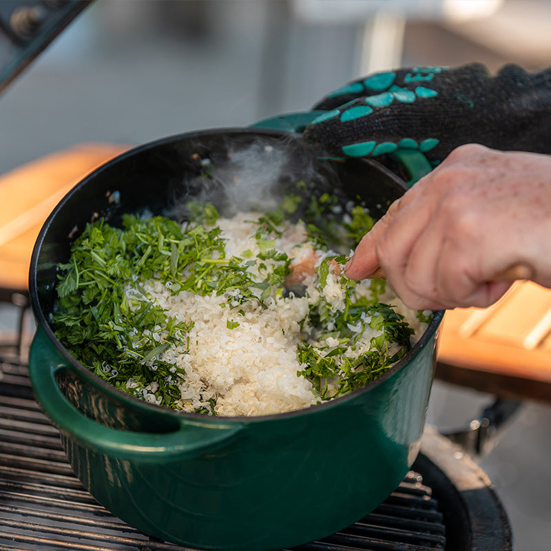 Big Green Egg - Green Dutch Oven round - 4L