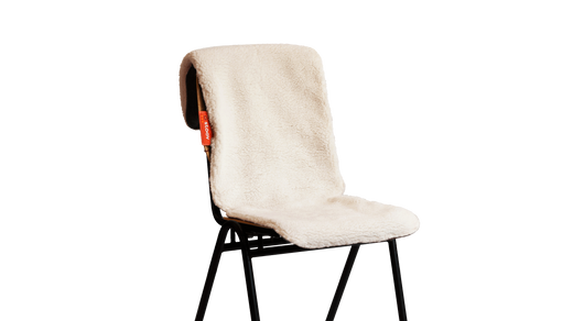 Stoov Big Hug Stoelverwarmer Draadloos Woolly Off-White 40x110cm | grote batterij