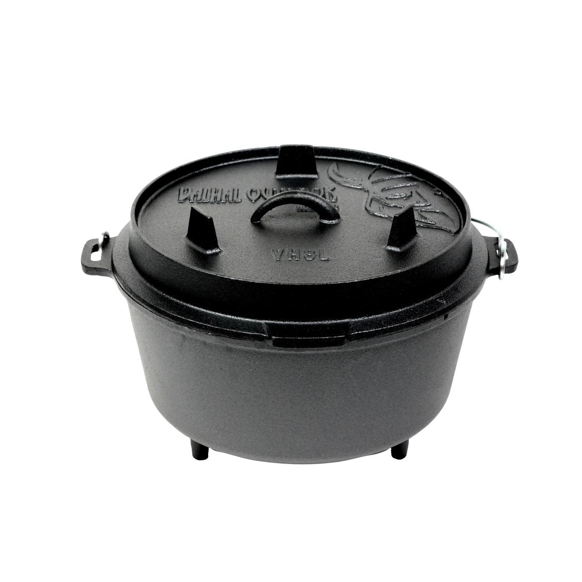 Valhal Outdoor Dutch Oven Gietijzer met pootjes 8 liter