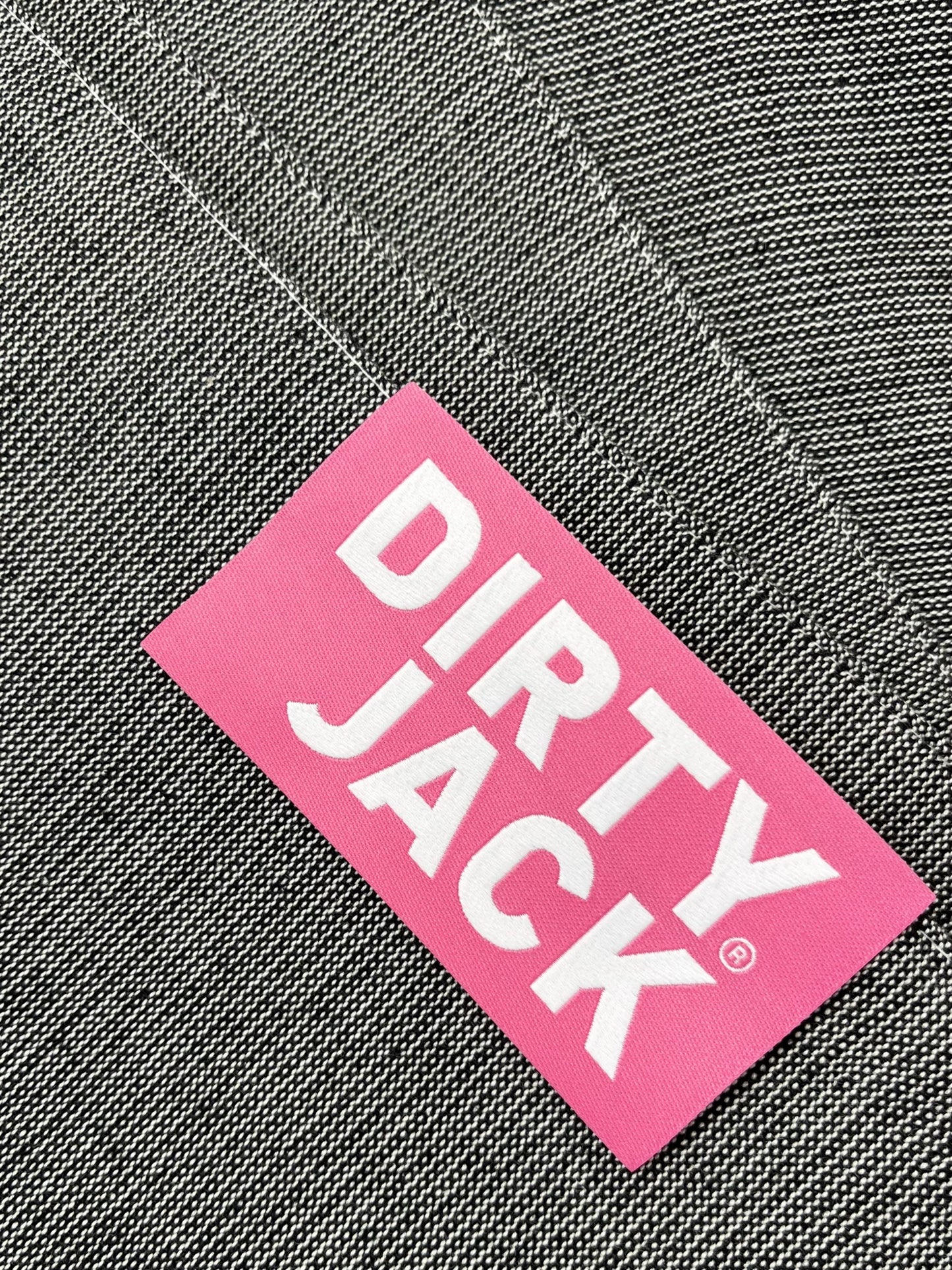 Dirty Jack Kookdoek - Charcoal - Pink label