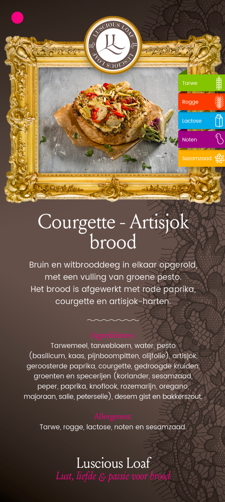 Luscious Loaf | Ambachtelijk Courgette-Artisjok Brood