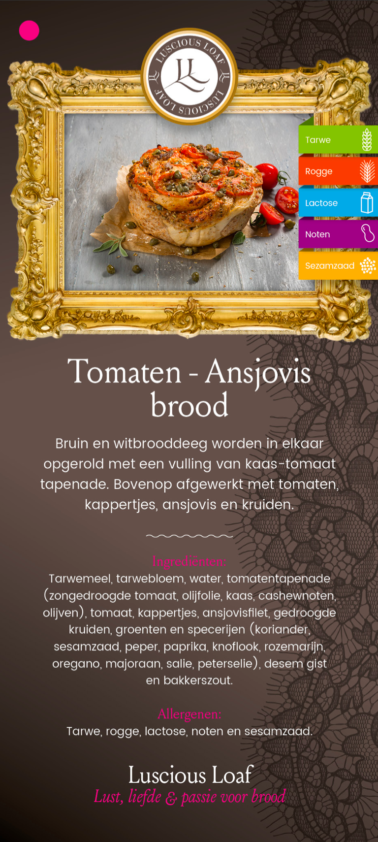 Luscious Loaf | Ambachtelijk Tomaten-Ansjovis Brood