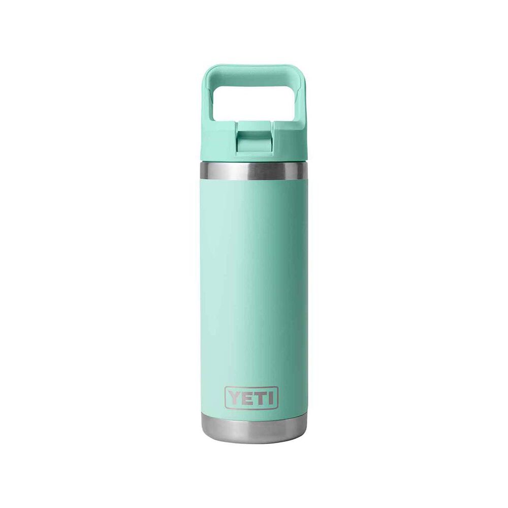 YETI Rambler Water Bottle with Color-Matched Straw Cap 18oz (532ml) | Seafoam