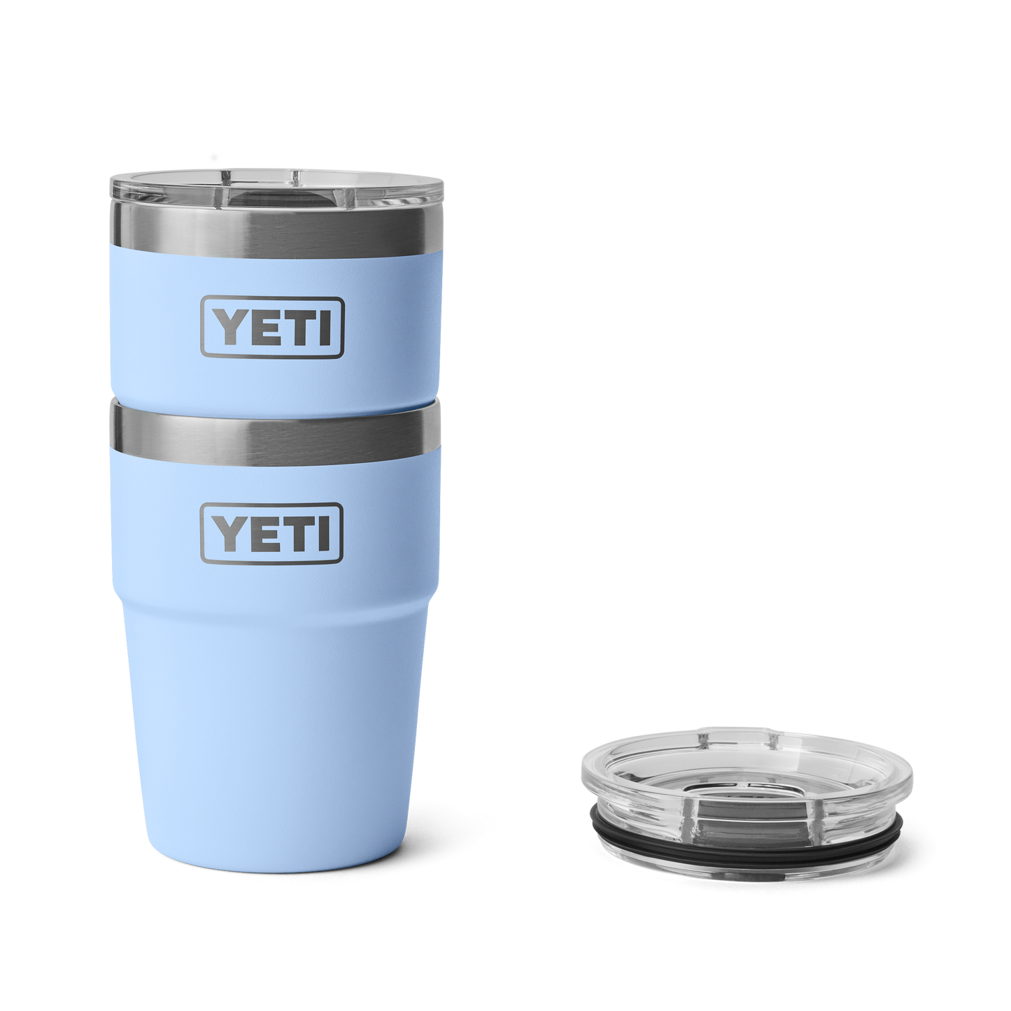 YETI Rambler Stackable Cup with Magslider Lid 16oz (473ml) | Big Sky Blue