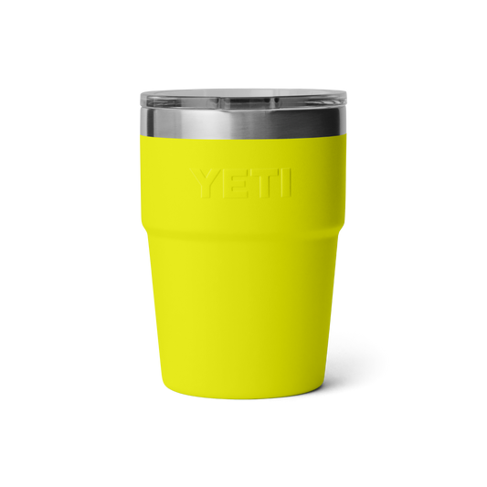 YETI Rambler Stackable Cup with Magslider Lid 16oz (473ml) | Firefly Yellow