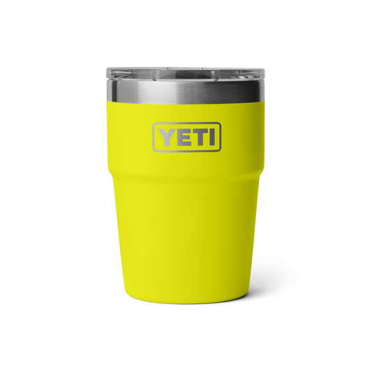 YETI Rambler Stackable Cup with Magslider Lid 16oz (473ml) | Firefly Yellow