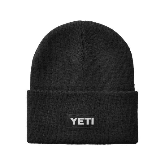 YETI Beanie Knitted Logo Badge | Black