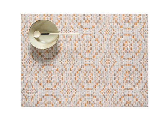 Chilewich Overshot Butterscotch Placemat rechthoek 36x48cm