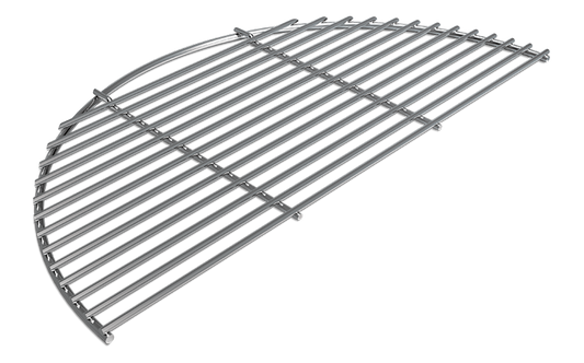 RVS halve maan rooster voor de Big Green Egg Kamado Large.